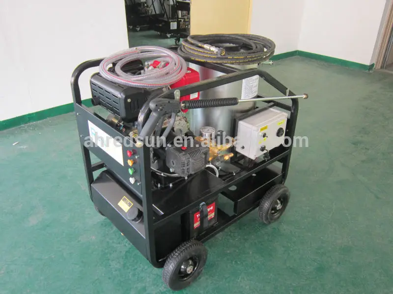 hot water high pressure cleaning equipment diesel engine steam high pressure wash machine