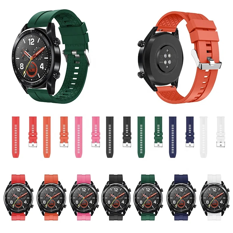 Quick Release Watch Strap Silicone 22 mm For Huawei GT Samsung Gear s3 Classic/ Frontier  Watch Belt