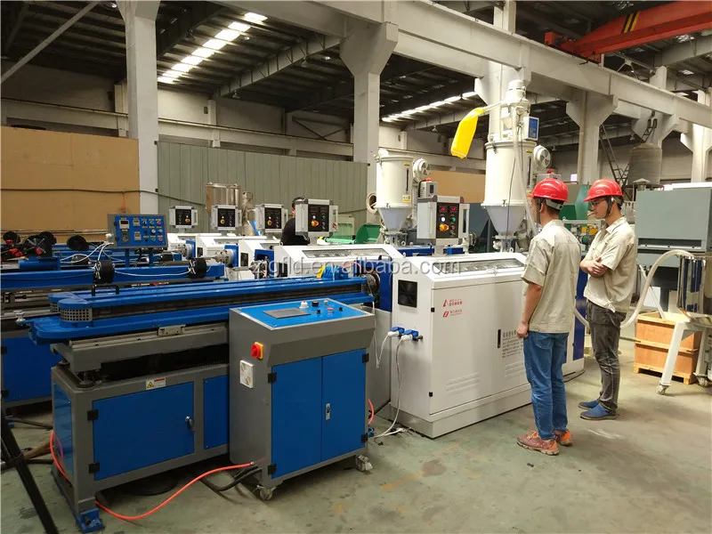electrical wire conduit PP PE PVC corrugated pipe machine