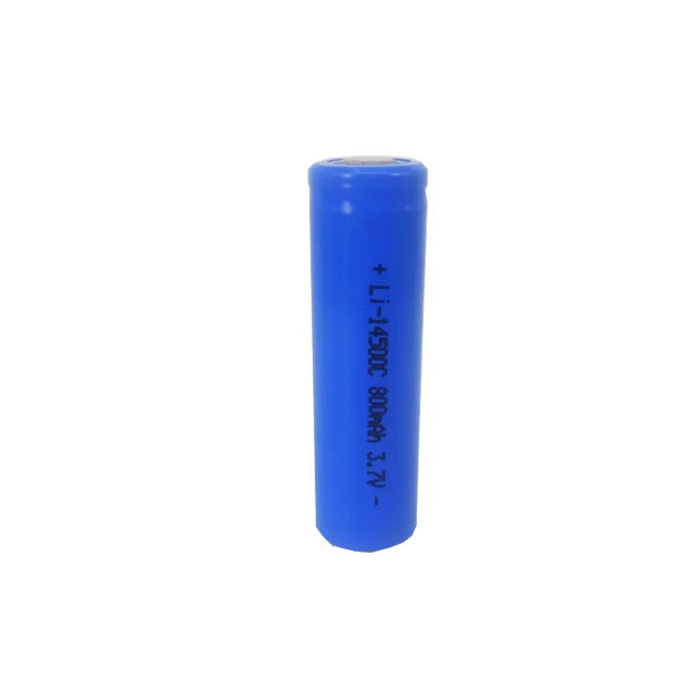 Rechargeable round 3.7v icr 14500 li-ion rechargeable battery for touch light