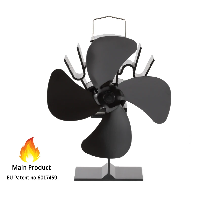 Winter Other Home Heater 4 Blades Silent Ecofan Heat Powered Pellet Stove Fan Wood Burning Fireplace Sets