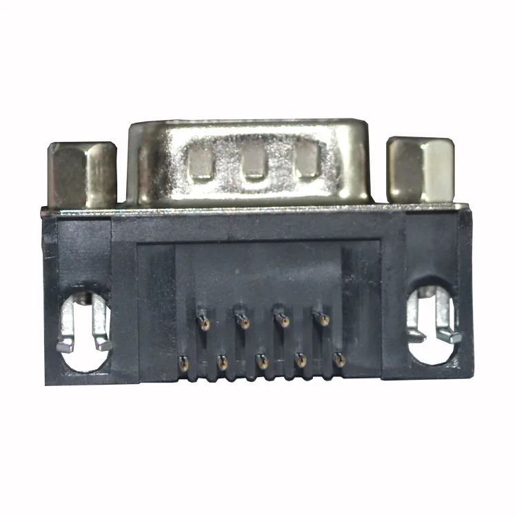 90 Degree D-sub 9 Pin Two Rows male DR 9 Pin Connector