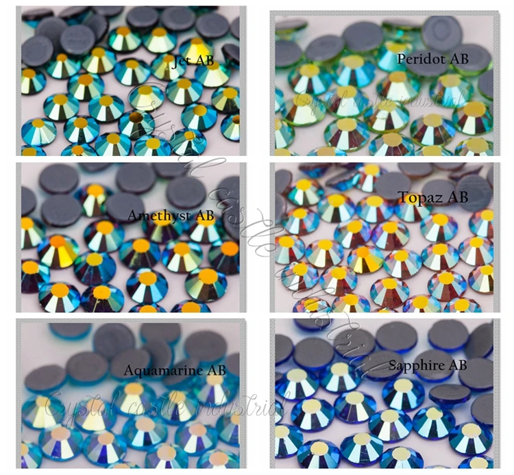 Bulk wholesale bling rhinestone accessories SS10 peridot AB flat bottom glass crystal strass hot fix