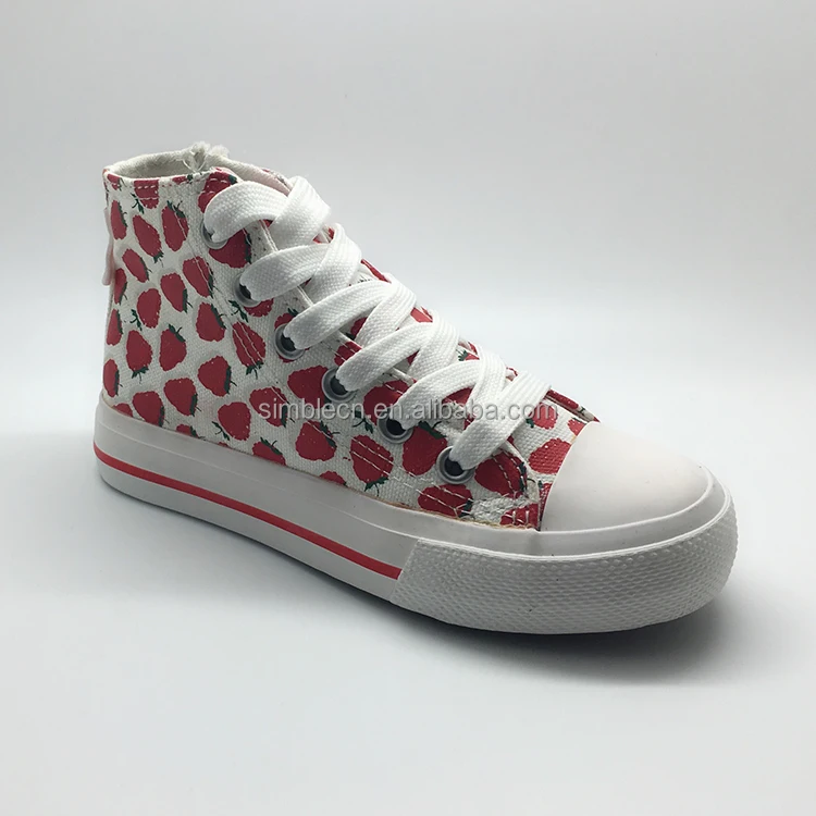 Новый шаблон пользовательские печатные моды вулканизированной резиновой подошве парусиновая обувь