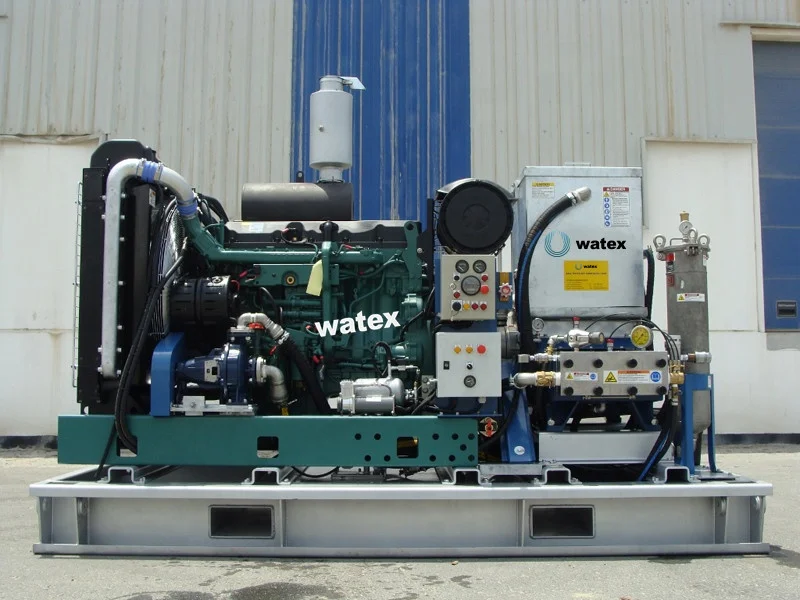 1000 bar diesel pump steam cleaning High pressure washer cleaner Hydroblasting machine for cleaning and descaling hydro jetting