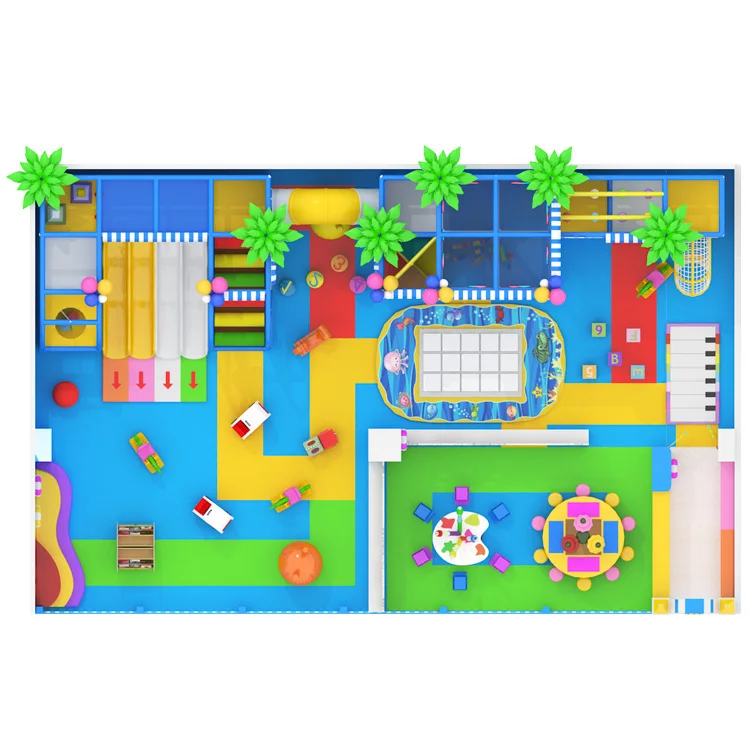 
Well Designed lovely indoor playground kids ball pool + slide activities with Quality Assurance 