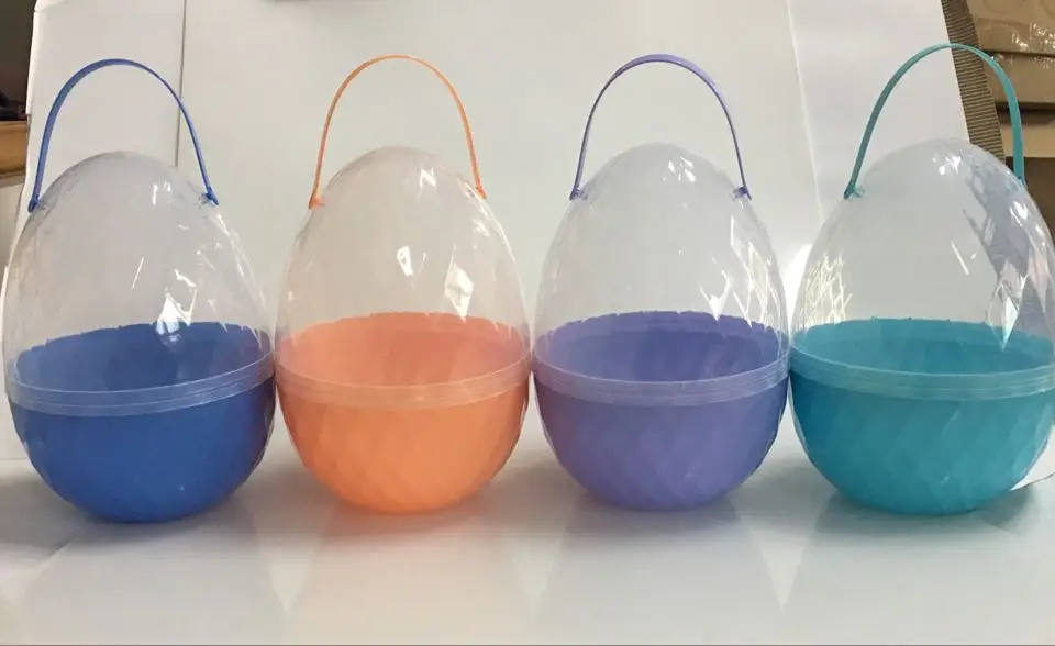 Красочное рекламное Дешевое Пластиковое гигантское пасхальное яйцо шоколада