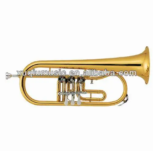 High Grade Bb Key Rotary Flugelhorn Trumpet Made In China