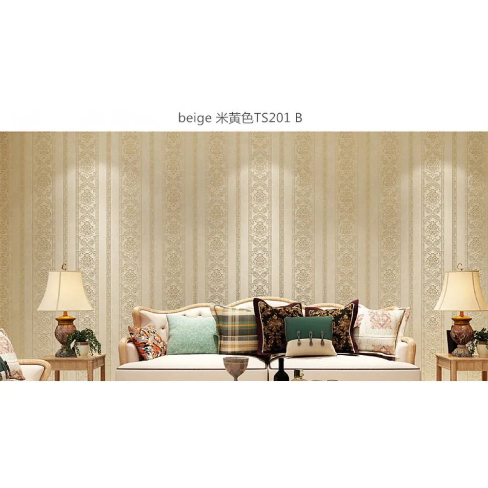
3D new hot selling decorative Wall Paper Mural Nonwoven Striped Wallpaper For Interior Home Decoration 