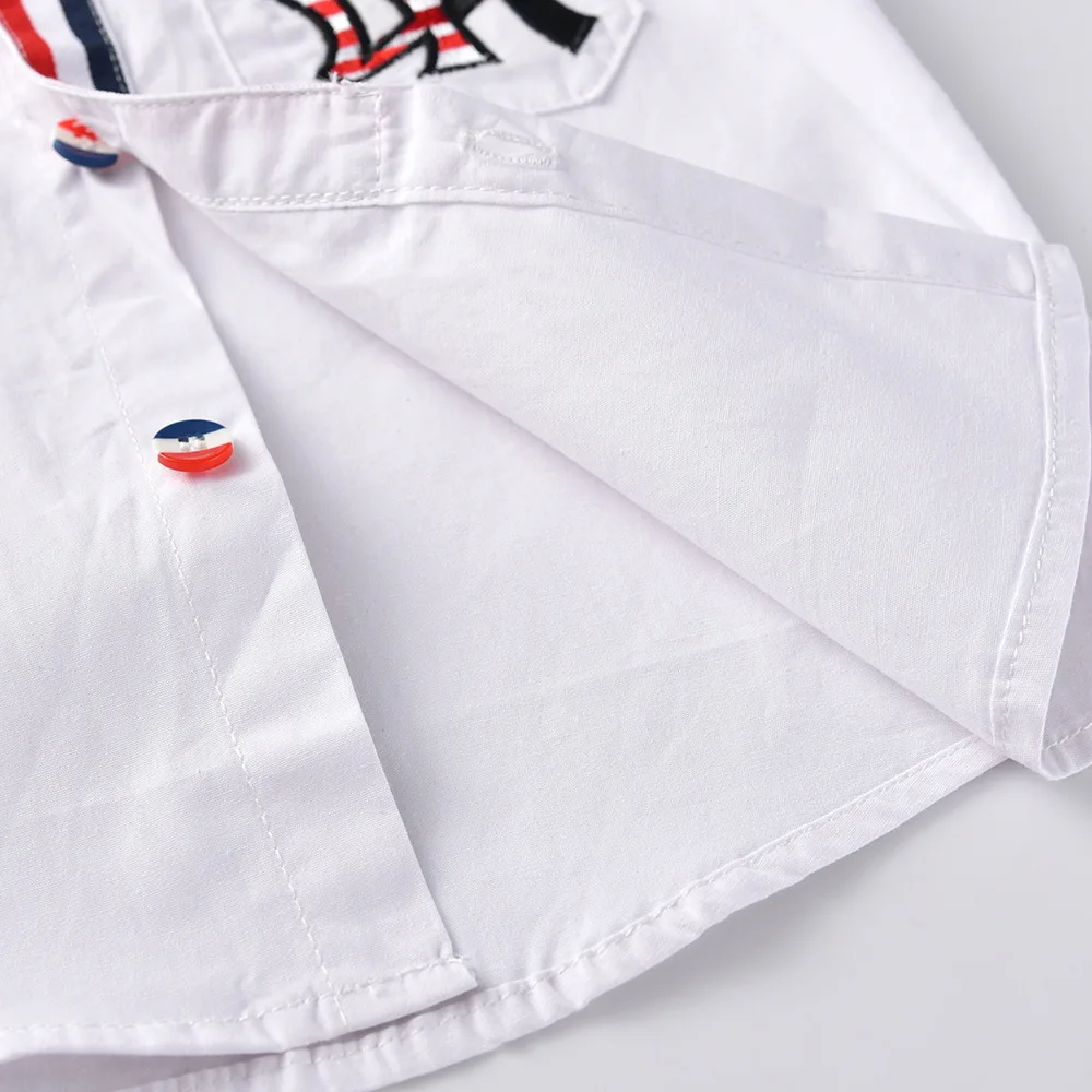 
custom spring children casual withe long sleeve kids shirts 