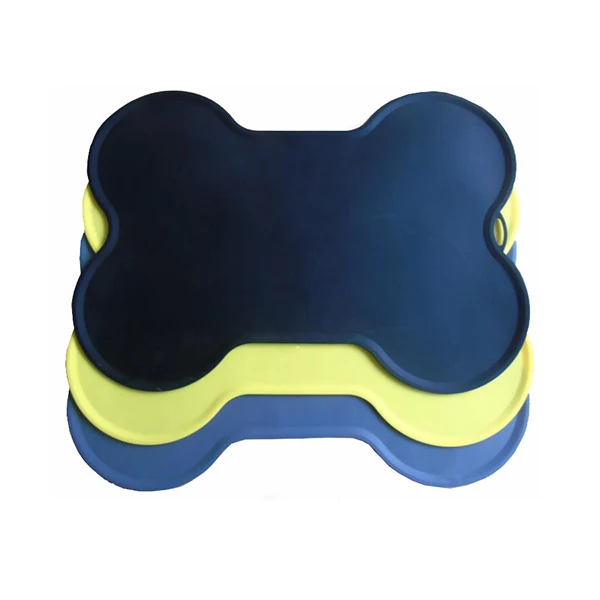 Bone Shape Pet Silicone Bowl Mat