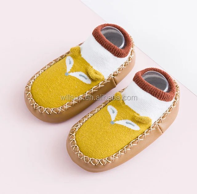 
2020 new design Cartoon Kids Toddler Baby Anti-slip Sock Boots Slipper Shoes 