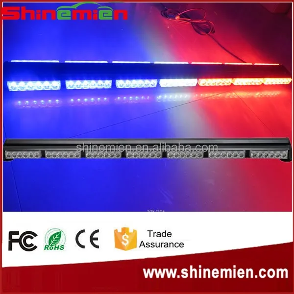 
252W 41inch Super Bright Car Roof Led Strobe Lights Bar Police Emergency Warning Fireman Flash 12V Red Blue Led Police Lights 
