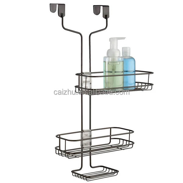 
Wire 3 Tier Over the Door metal Shower Caddy for bathroom accessories 