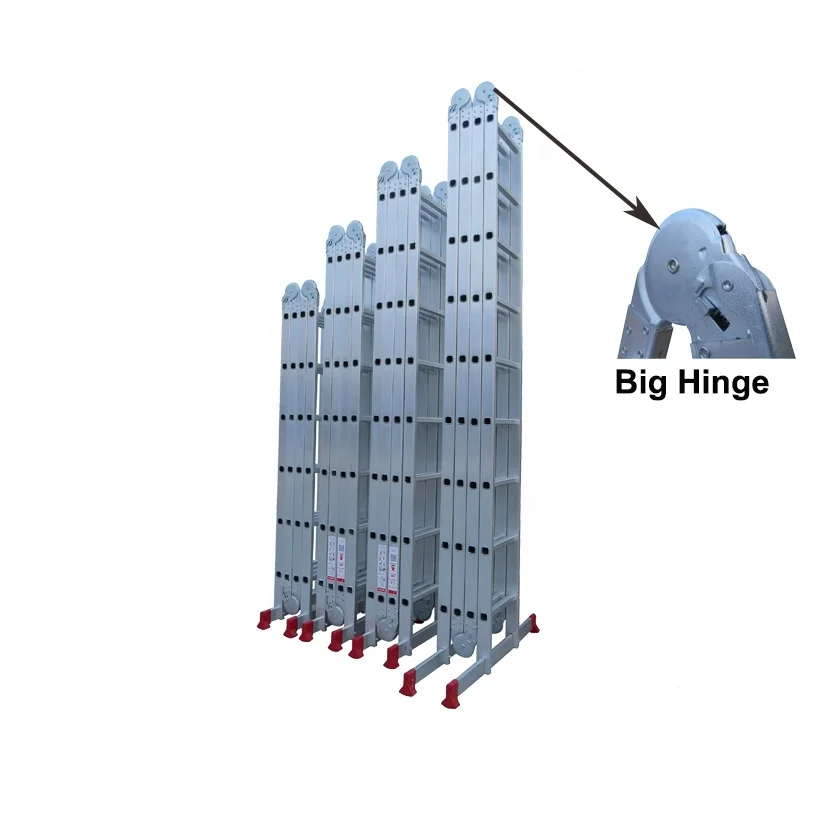 aluminium multi purpose ladder 4x3 4x4 4x5 4x6 with small or big hinges joints