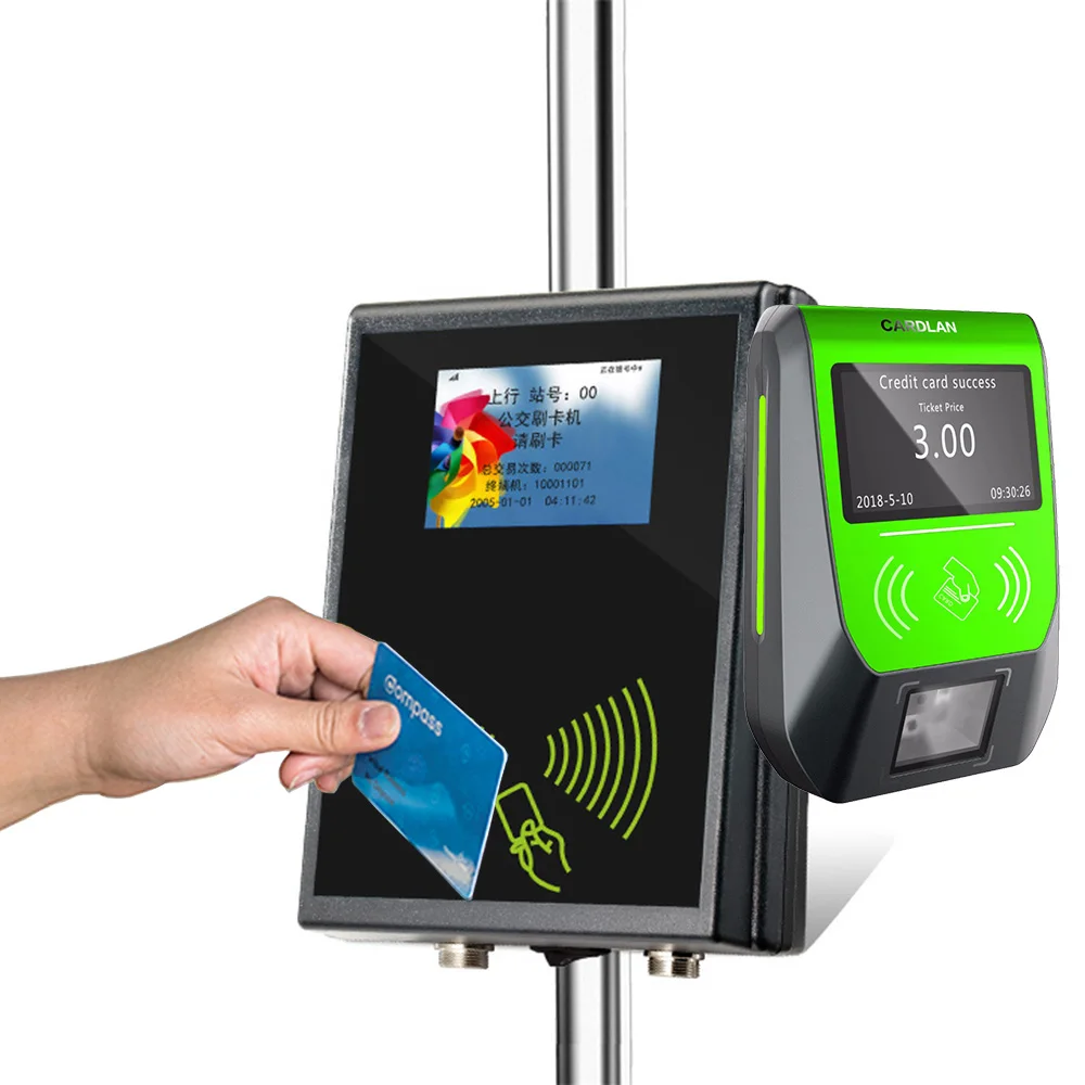 Cardlan Metal Bus Validator with IP 56 for Waterproof Cashless Card Payment System