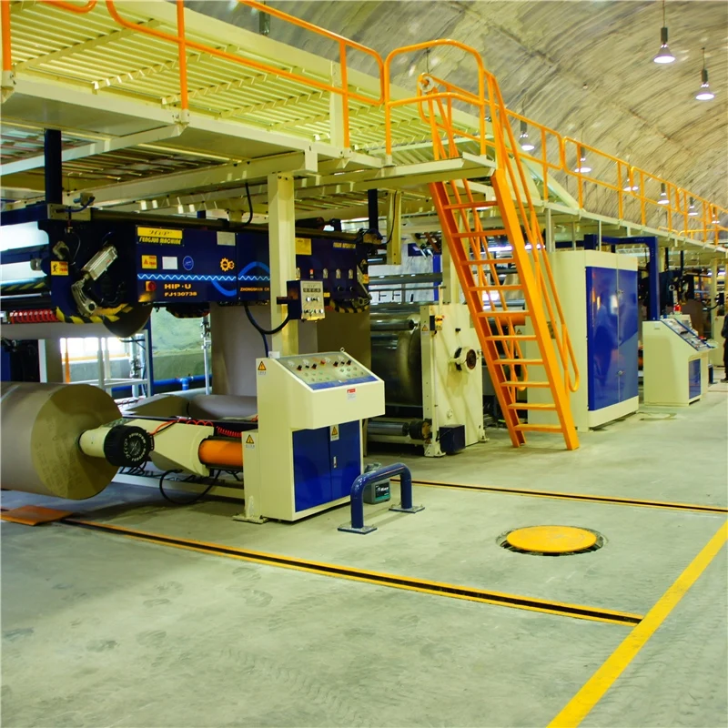 
Линия по производству гофрированного картона с флексографским принтером 