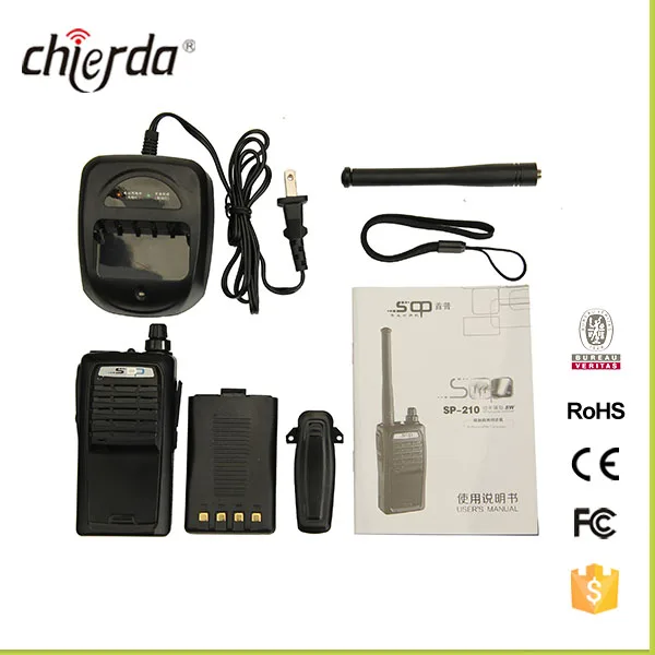 Chierda 8 Вт Портативный Высокая Выходная мощность Двухстороннее Радио с Фонариком (SP-210)