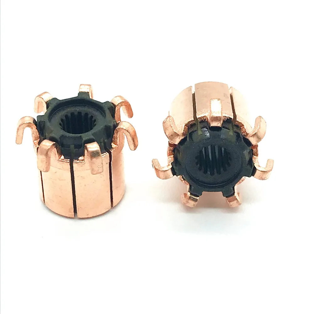 small dc motor mini 7 bars hook type commutator