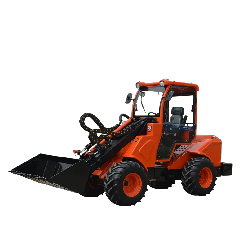 Taian wheel loader hydrostatic wheel loader DY1150, garden loader with hedge trimmer with trencher