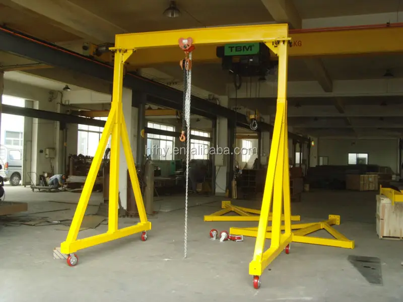 China factory small gantry crane mini portable gantry crane Single-girder gantry crane 1ton for sale