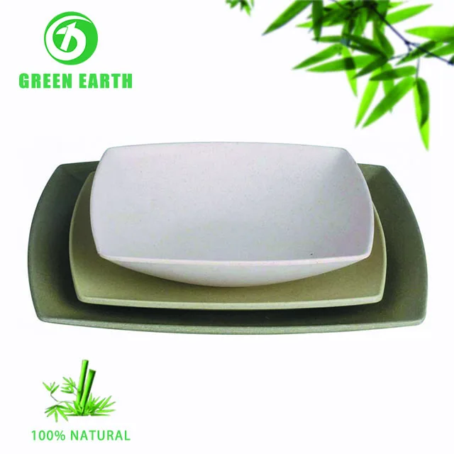 
Made in China Direct selling Reusable bamboo fiber ceramics dinner plate cheap dinner plates dinnerware set tableware scheme 