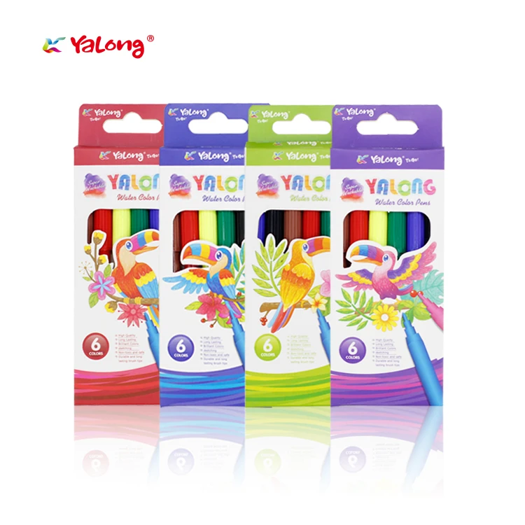 Yalong Hot Sale Custom Flexible Tip Art Marker Calligraphy Art Drawing Watercolor Pen Painting Pen For School