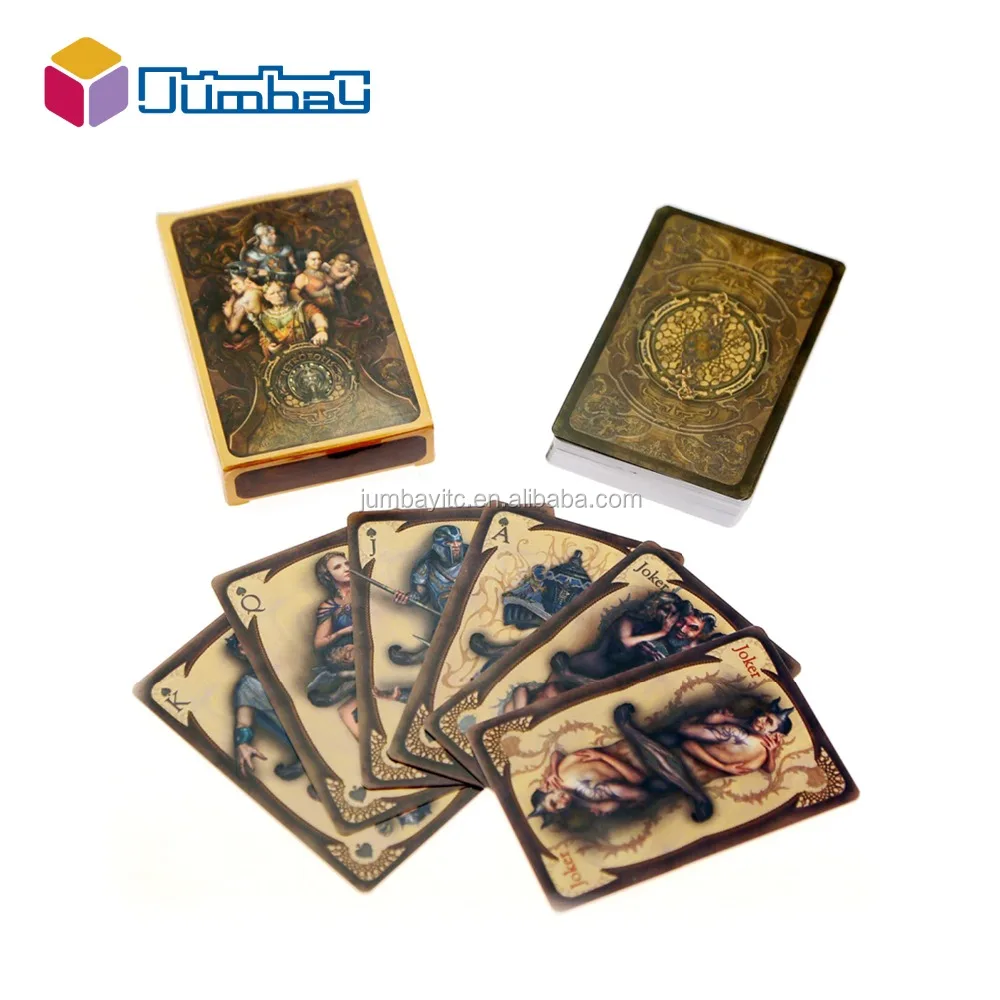 Professional custom bridge size playing cards new types customized printing league of legends poker card