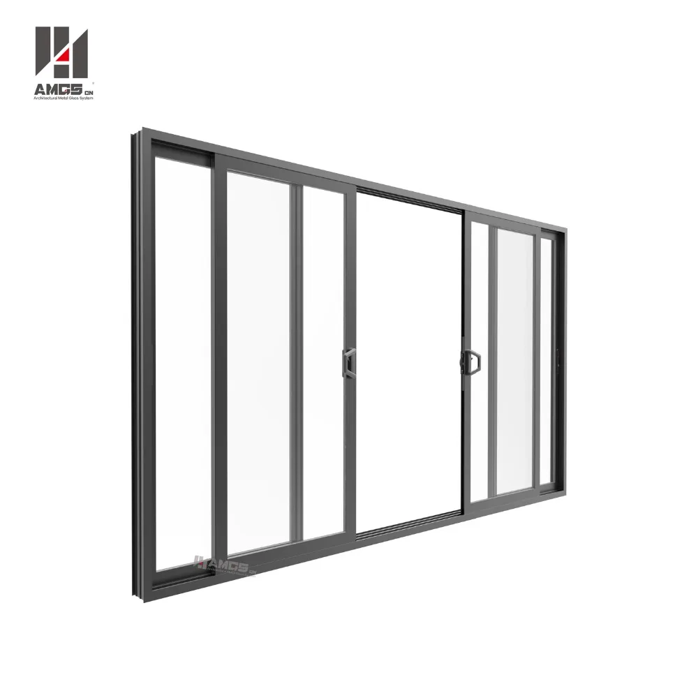
Australia style commercial exterior aluminum balcony large sliding glass door 