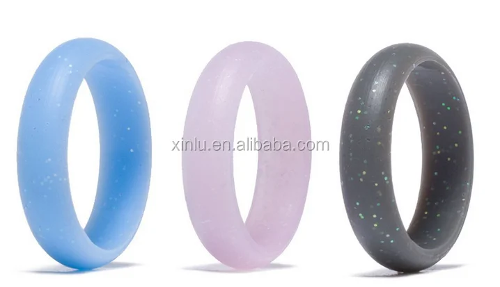 Fashionable design silicone wedding ring for women
