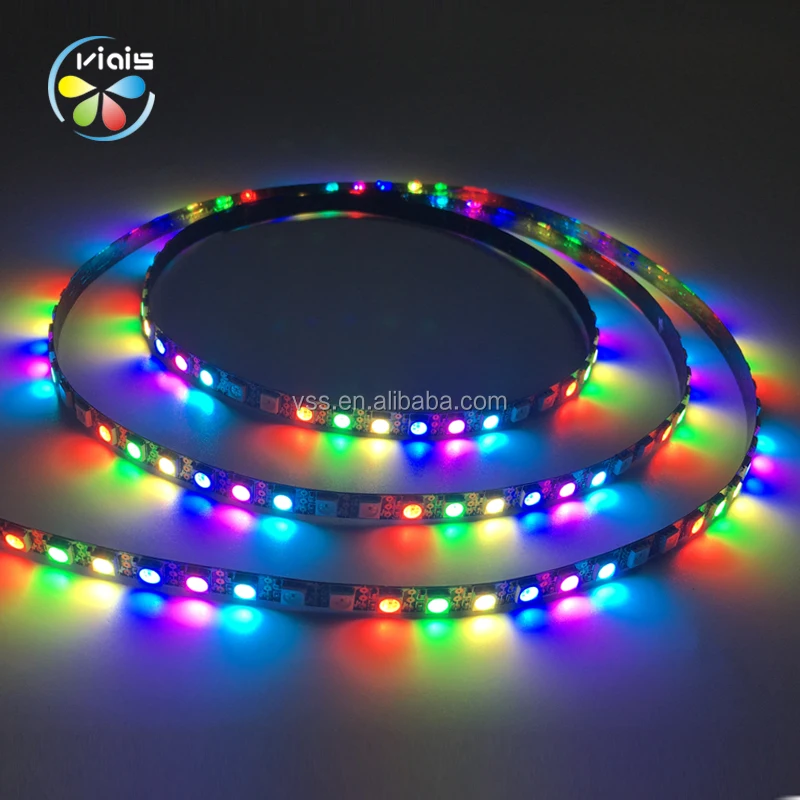  17 кнопок управления 144 пикселей на метр DC5V WS2812B WS2811 программируемая 5050 RGB светодиодная цифровая