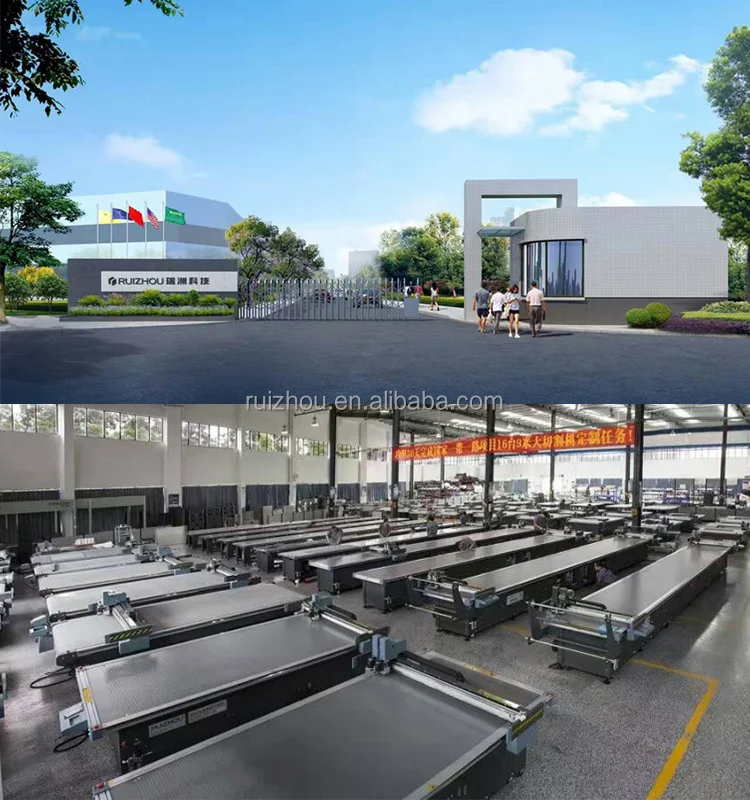 RUIZHOU Flatbed shoes paper pattern cutter