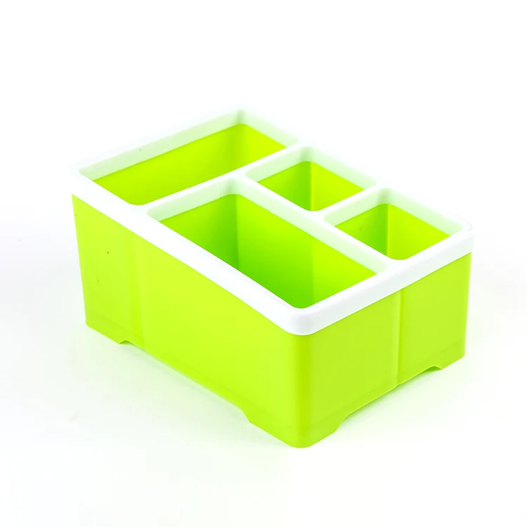 
Newest Selling Desktop Storage 4 Grids Plastic Remote Control Box Cosmetic Box 