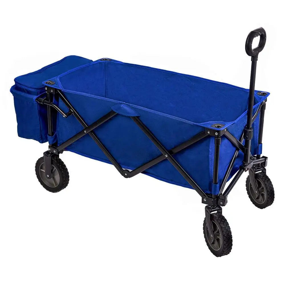 Utility folding wagon wheels scented sand beach wagons 7 inch wheels camping wagons