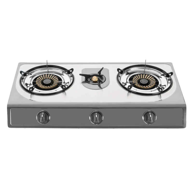 
New design high quality table three gas burner ,gas cooker B-003A 