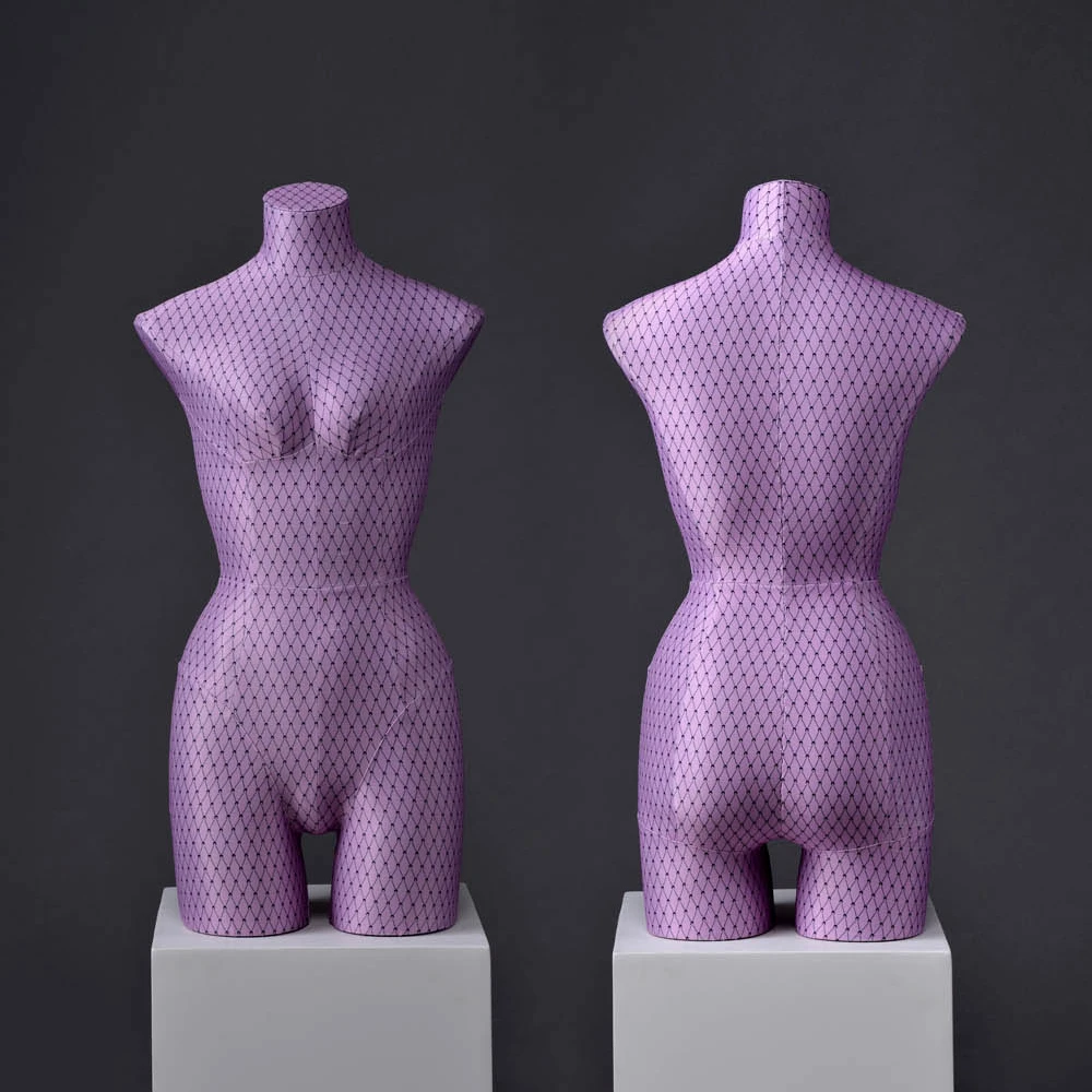 Fashion body foam mannequin half size dress form mannequin women for underwear display
