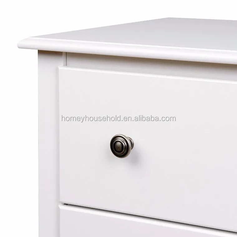 Kids bedroom furniture white 5 drawers chest modern living room cabinet design