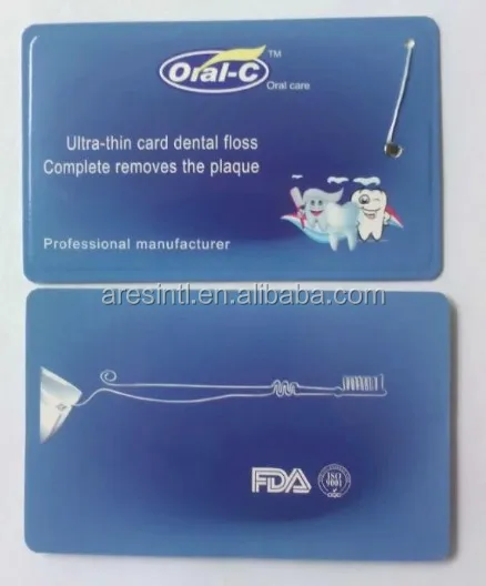 credit card dental floss