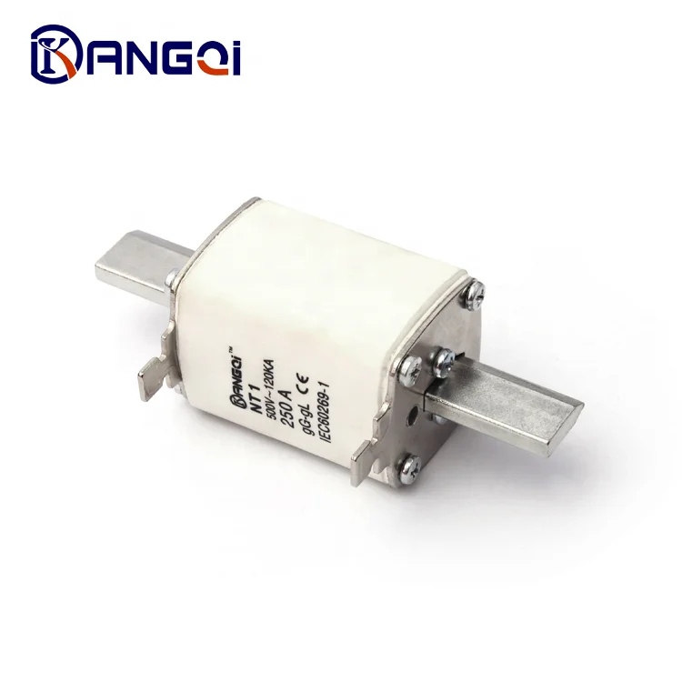 
HRC 250A blade fuse porcelain fuse holder NT1NH1 high Breaking Capacity and Low Voltage Usage ceramic fuse base 