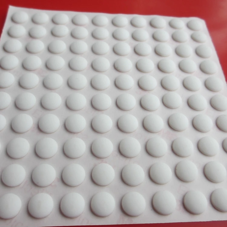 Cylindrical Adhesive Rubber Bumper Feet, Round Silicone Bumper Dot, Protective Anti Slip Feet