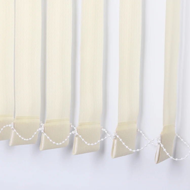 Bedroom 127 mm Automatic Vertical Window Fabric Curtains