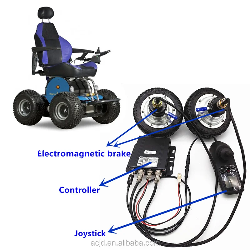 Stair climbing power electric motorized wheelchair brushless gearless hub motor