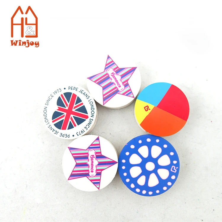 Простые круглые ластики из термопластичной резины для детей