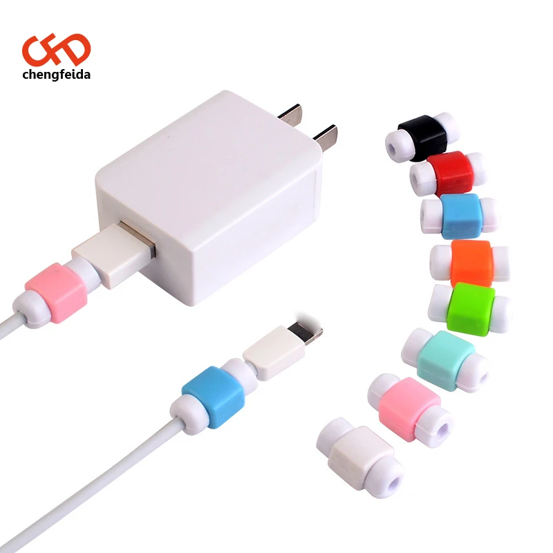 
Wholesale Usb Cable Earphones Protector Colorful Cover For Android Cable Data Line Protection Sleeve 