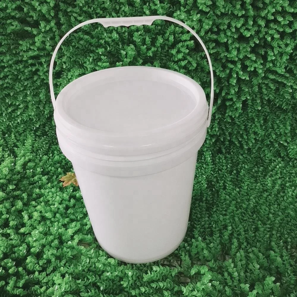 Многофункциональный пищевой мешок 20 л из белого пластика с ручкой и крышкой