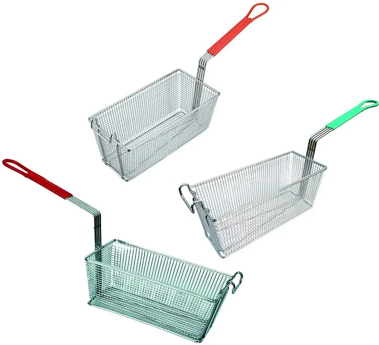 Eco-friendly Stainless Steel non-stick Chinese factory taco fryer French fries chicken serving basket