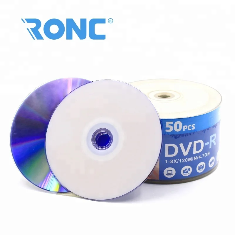 Blank DVD R manufacturers 4.7GB 120min 1-16X Inkjet Printable DVD-R