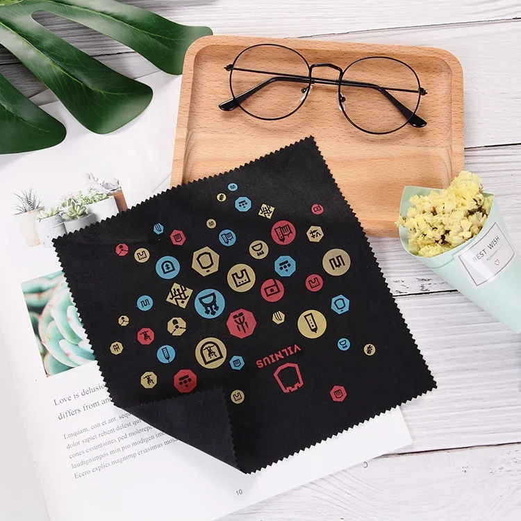 Новинка 2020 г., чистящая ткань из микрофибры с напечатанным логотипом на заказ для полировки ювелирных изделий