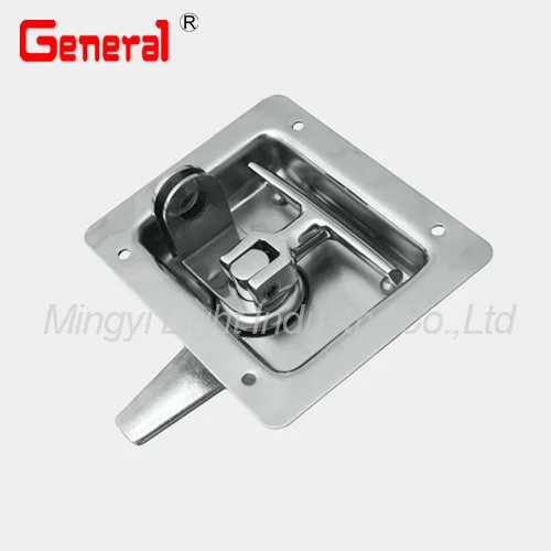 
SS padlockable folding T handle flush latch and tool box lock 