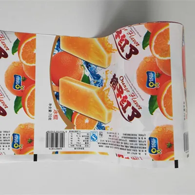20 micron BOPP food packaging film/plastic printed laminated packing film roll for Popsicles